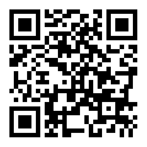 QR-Code-transparente Sticker 2,3 x 2,3 cm im URL-Format